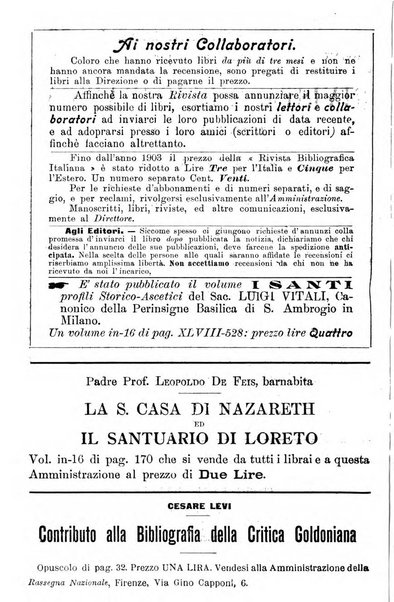 Rivista bibliografica italiana