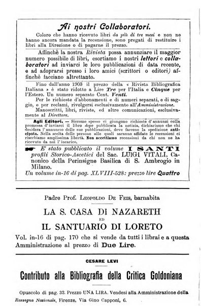 Rivista bibliografica italiana