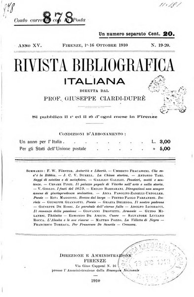 Rivista bibliografica italiana