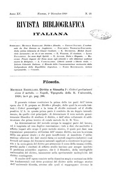 Rivista bibliografica italiana