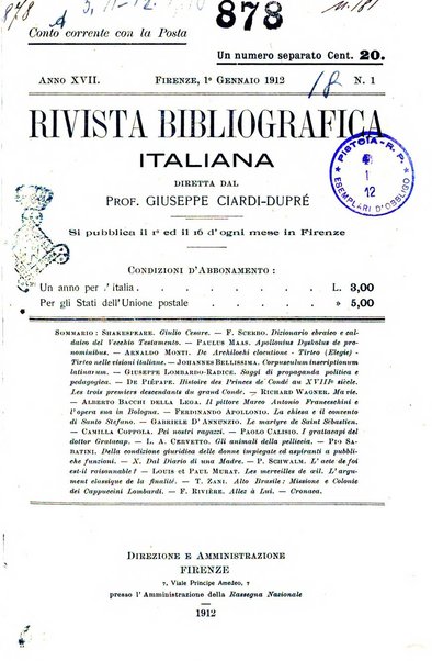 Rivista bibliografica italiana