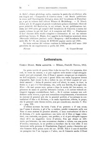 Rivista bibliografica italiana