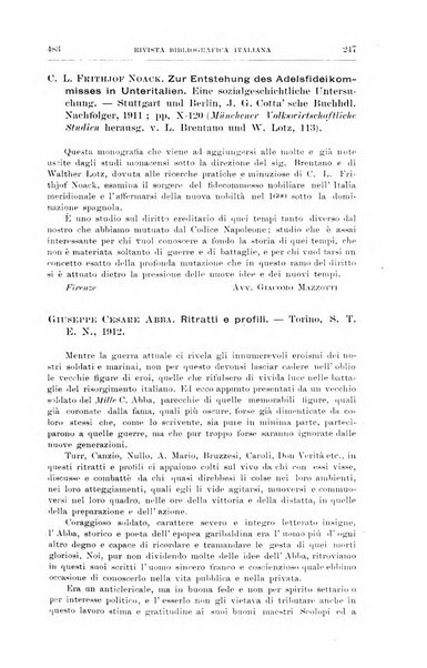 Rivista bibliografica italiana