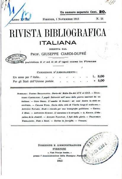 Rivista bibliografica italiana