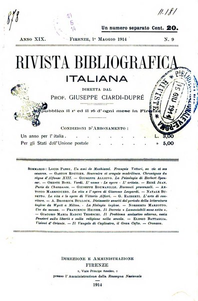 Rivista bibliografica italiana