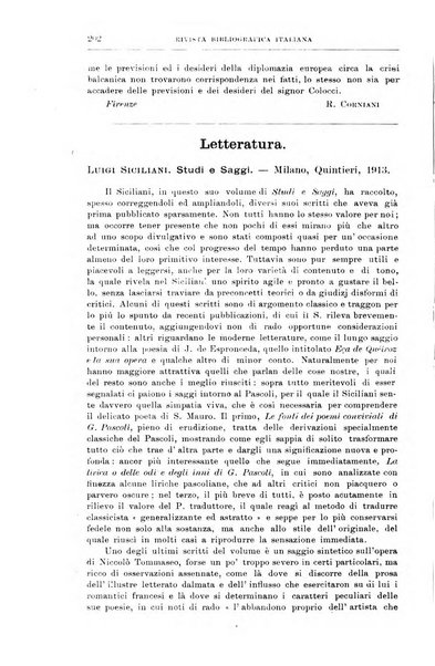 Rivista bibliografica italiana