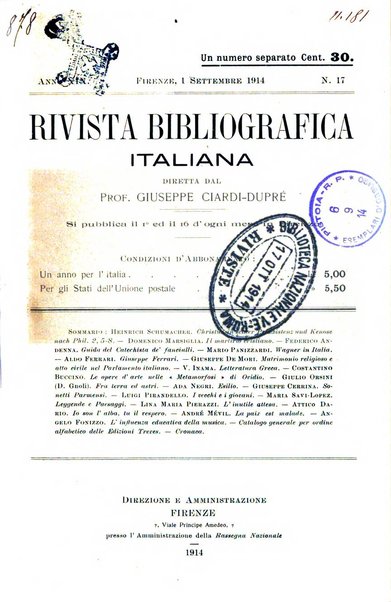 Rivista bibliografica italiana