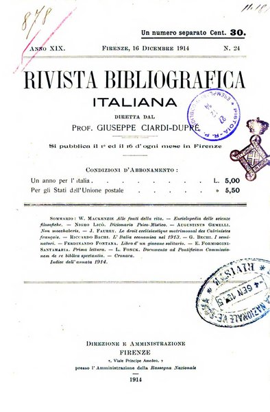 Rivista bibliografica italiana