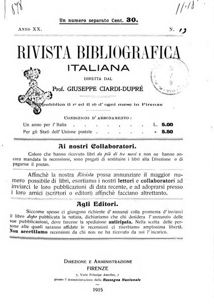 Rivista bibliografica italiana