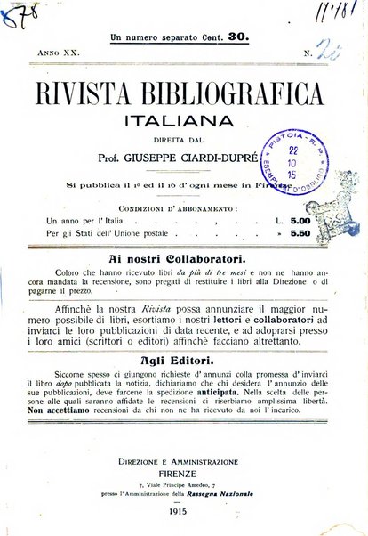 Rivista bibliografica italiana