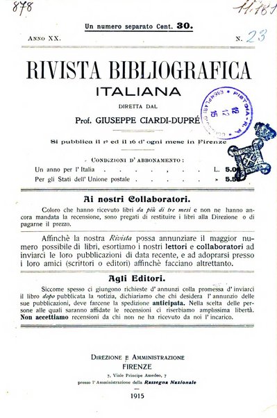 Rivista bibliografica italiana