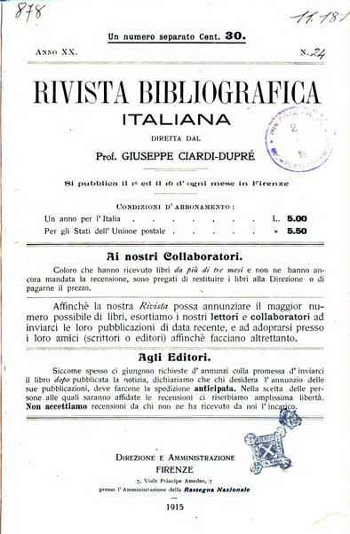 Rivista bibliografica italiana