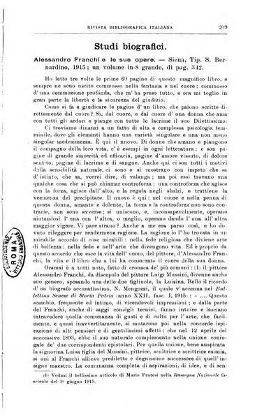 Rivista bibliografica italiana