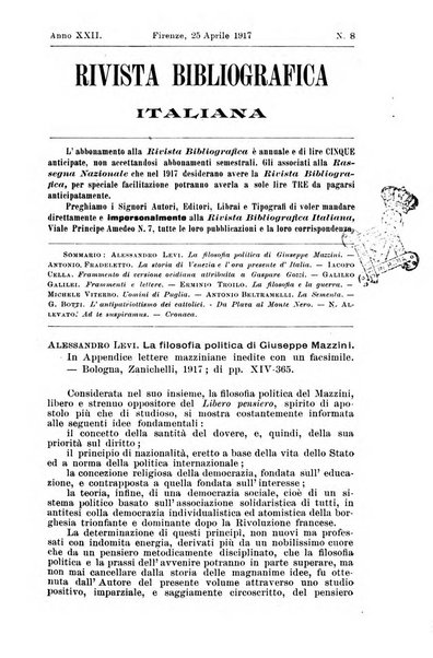 Rivista bibliografica italiana