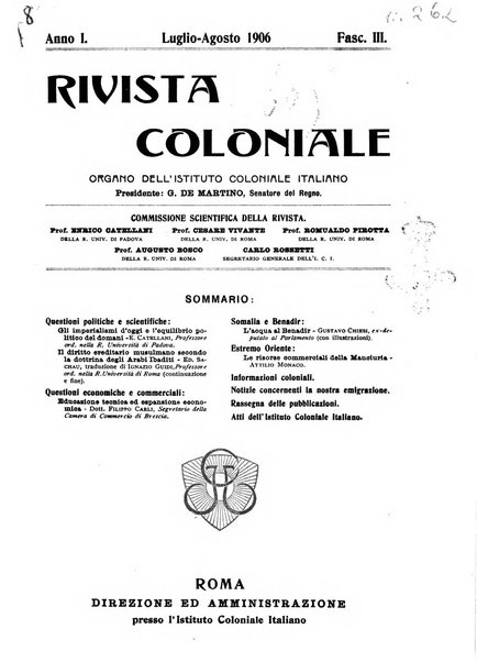 Rivista coloniale organo dell'Istituto coloniale italiano