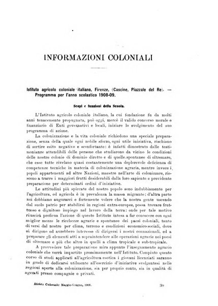 Rivista coloniale organo dell'Istituto coloniale italiano