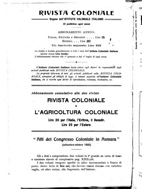 Rivista coloniale organo dell'Istituto coloniale italiano