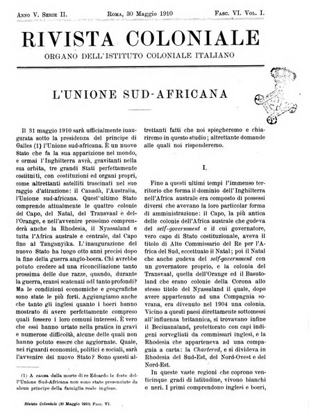 Rivista coloniale organo dell'Istituto coloniale italiano