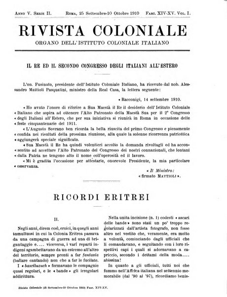 Rivista coloniale organo dell'Istituto coloniale italiano