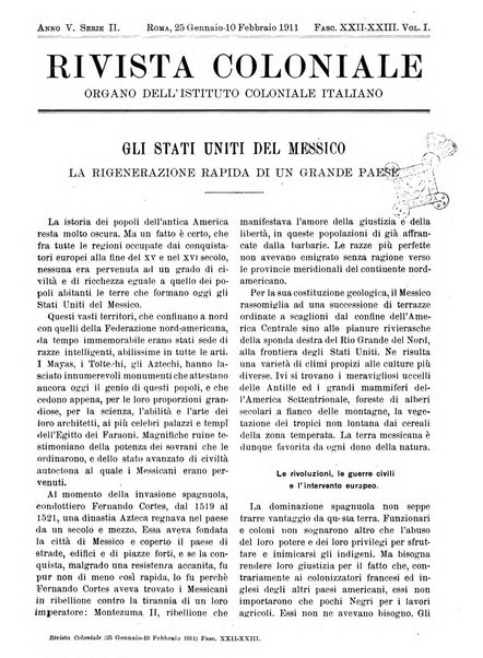 Rivista coloniale organo dell'Istituto coloniale italiano