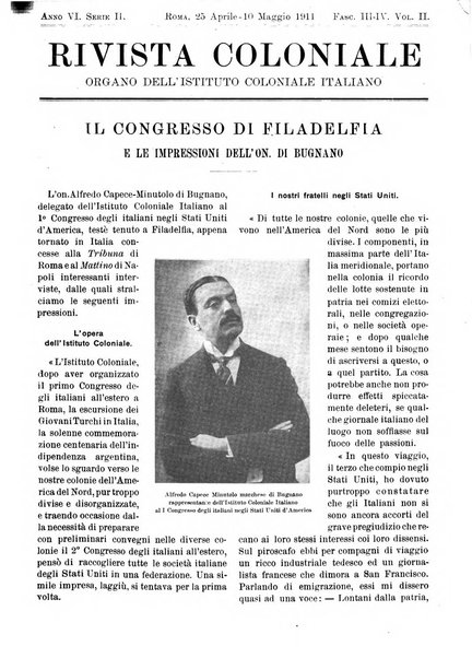 Rivista coloniale organo dell'Istituto coloniale italiano