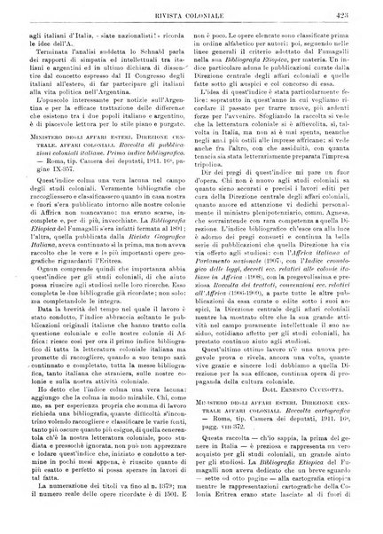 Rivista coloniale organo dell'Istituto coloniale italiano