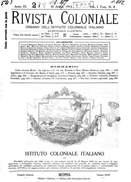 Rivista coloniale organo dell'Istituto coloniale italiano