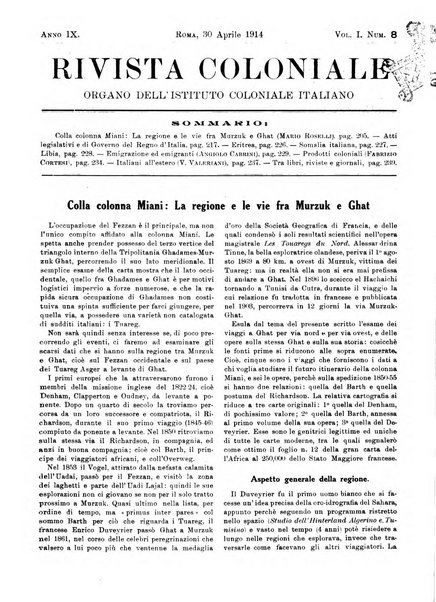 Rivista coloniale organo dell'Istituto coloniale italiano