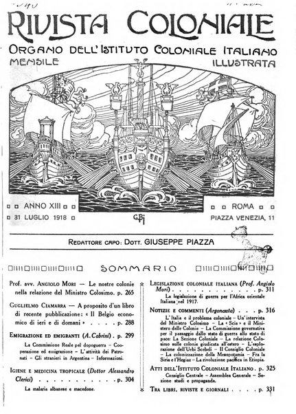 Rivista coloniale organo dell'Istituto coloniale italiano