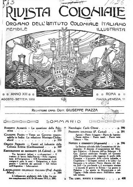 Rivista coloniale organo dell'Istituto coloniale italiano