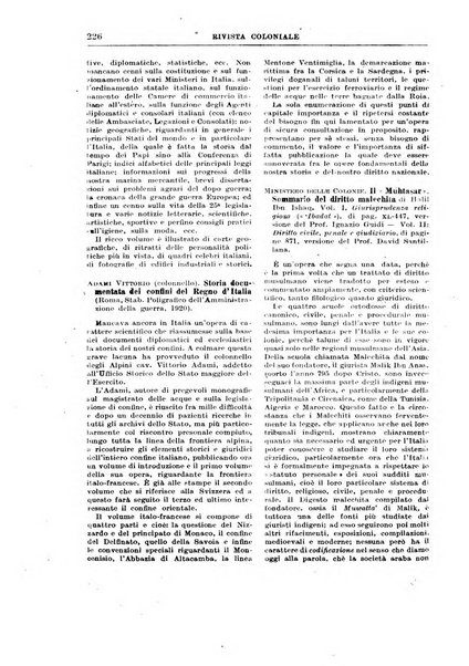 Rivista coloniale organo dell'Istituto coloniale italiano