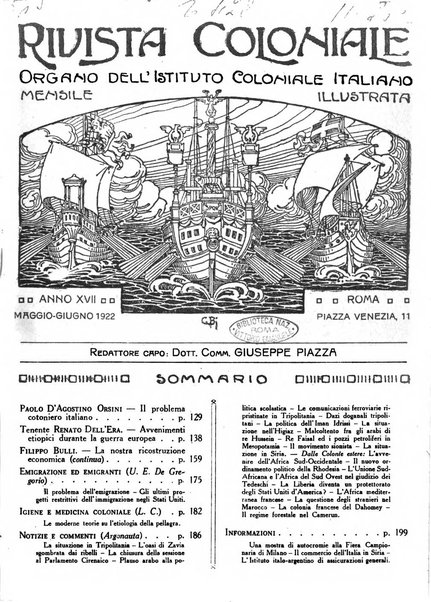 Rivista coloniale organo dell'Istituto coloniale italiano