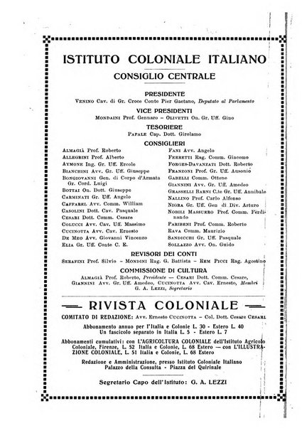 Rivista coloniale organo dell'Istituto coloniale italiano