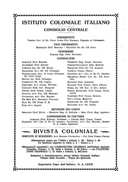 Rivista coloniale organo dell'Istituto coloniale italiano