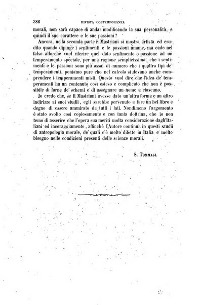 Rivista contemporanea filosofia, storia, scienze, letteratura, poesia, romanzi, viaggi, critica, archeologia, belle arti