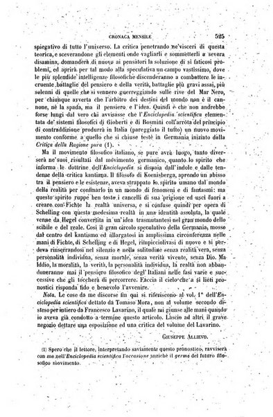 Rivista contemporanea filosofia, storia, scienze, letteratura, poesia, romanzi, viaggi, critica, archeologia, belle arti