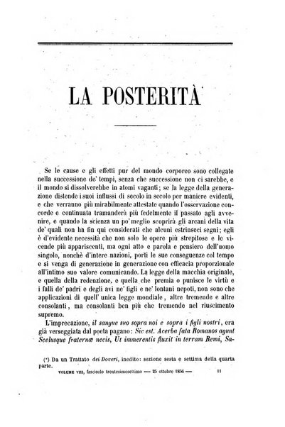 Rivista contemporanea filosofia, storia, scienze, letteratura, poesia, romanzi, viaggi, critica, archeologia, belle arti