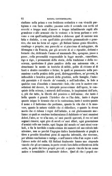 Rivista contemporanea filosofia, storia, scienze, letteratura, poesia, romanzi, viaggi, critica, archeologia, belle arti