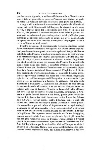 Rivista contemporanea filosofia, storia, scienze, letteratura, poesia, romanzi, viaggi, critica, archeologia, belle arti