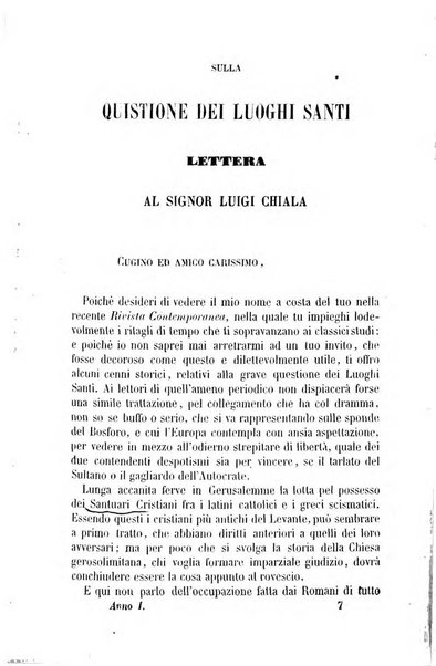 Rivista contemporanea di scienze, lettere, arti e teatri