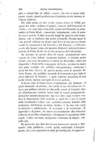 Rivista contemporanea di scienze, lettere, arti e teatri