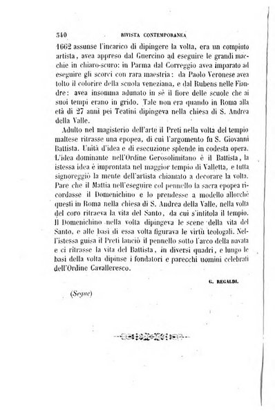 Rivista contemporanea di scienze, lettere, arti e teatri