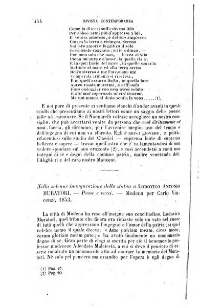 Rivista contemporanea di scienze, lettere, arti e teatri