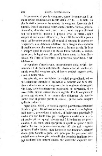 Rivista contemporanea di scienze, lettere, arti e teatri