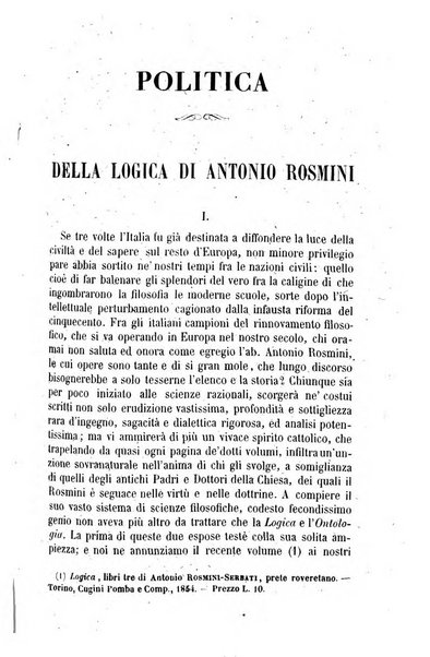 Rivista contemporanea di scienze, lettere, arti e teatri