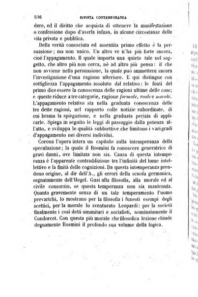 Rivista contemporanea di scienze, lettere, arti e teatri