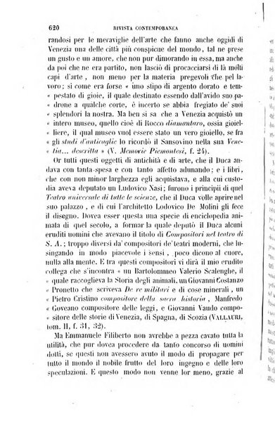 Rivista contemporanea di scienze, lettere, arti e teatri