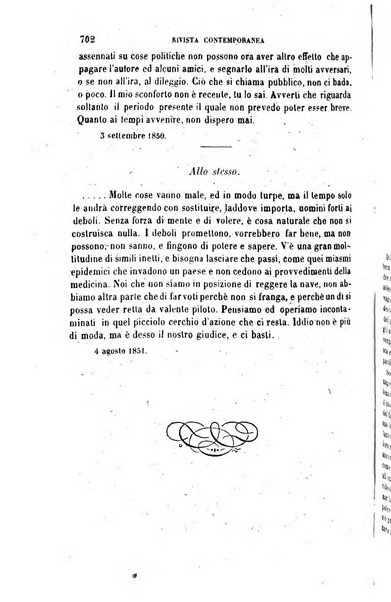 Rivista contemporanea di scienze, lettere, arti e teatri