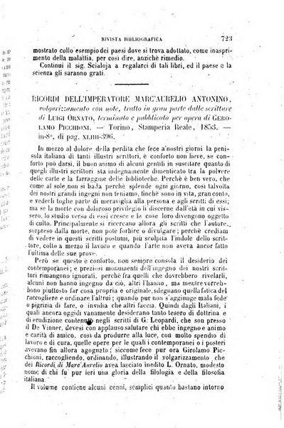 Rivista contemporanea di scienze, lettere, arti e teatri