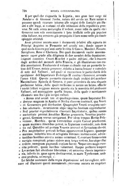 Rivista contemporanea di scienze, lettere, arti e teatri